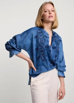 Blouse With English Embroidery