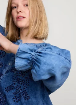 Blouse With English Embroidery