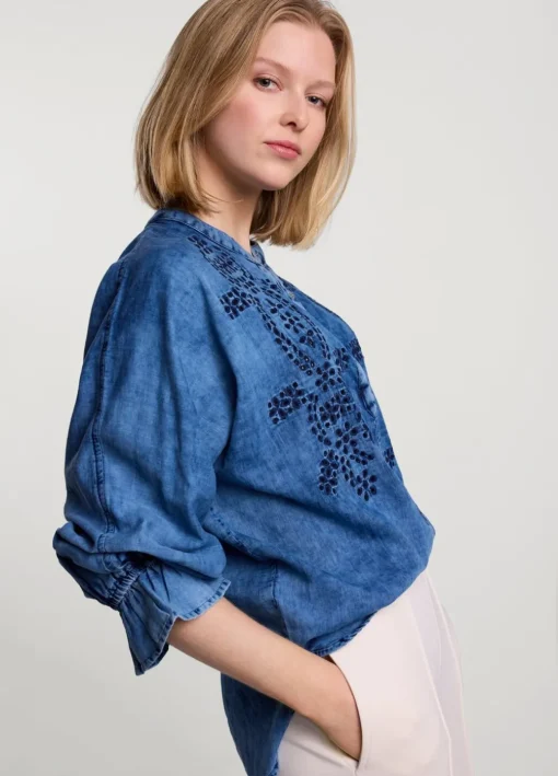 Blouse With English Embroidery