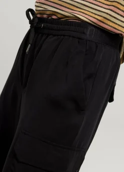 Cargo Trousers With Elasticated Waistband