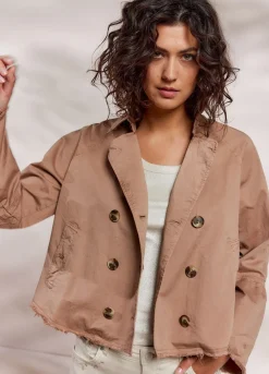 Cropped Trench Coat
