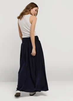 Drapey Satin Skirt