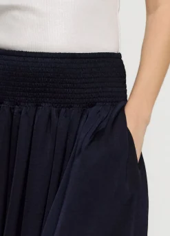 Drapey Satin Skirt