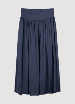 Drapey Satin Skirt