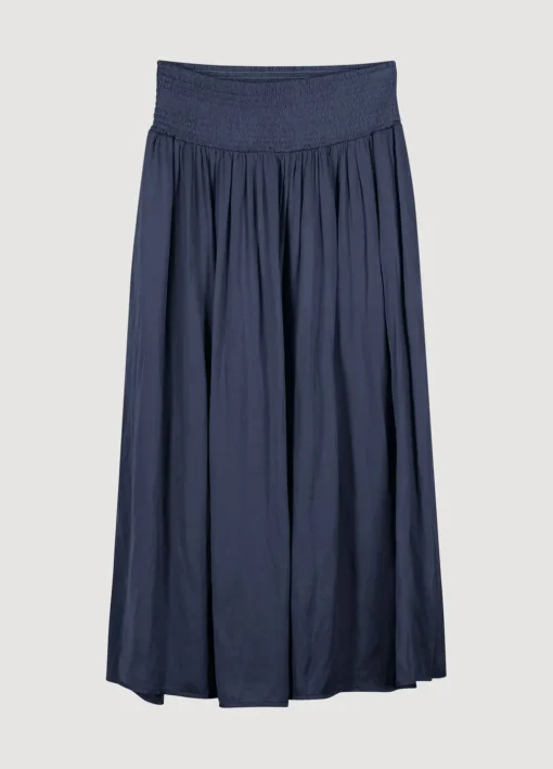 Drapey Satin Skirt