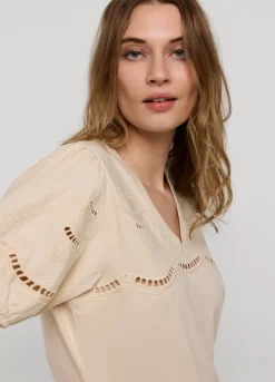 English Embroidery Jersey Top