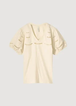 English Embroidery Jersey Top