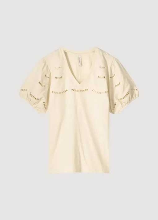 English Embroidery Jersey Top
