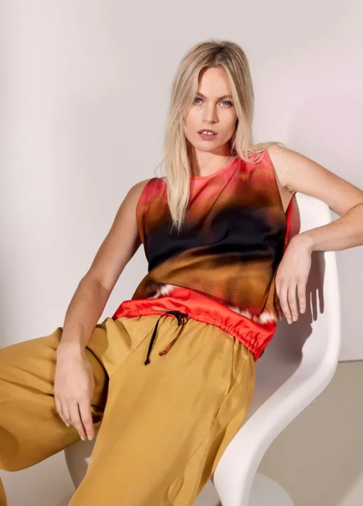 Faded Sleeveless Top