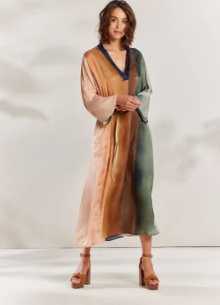 Faded-Print Dress