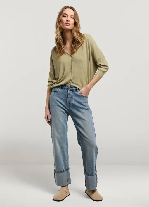 Fine-Knit Cardigan