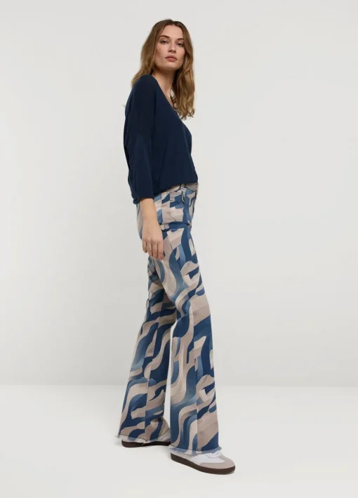 Flared Trousers With Print
