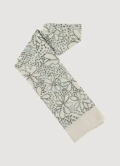 Hand-Embroidered Scarf