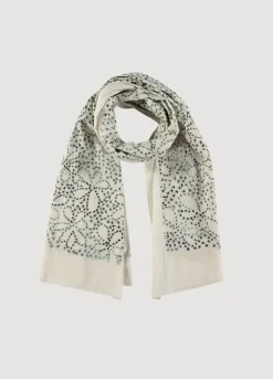 Hand-Embroidered Scarf