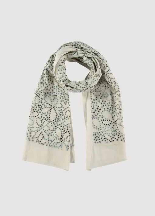 Hand-Embroidered Scarf