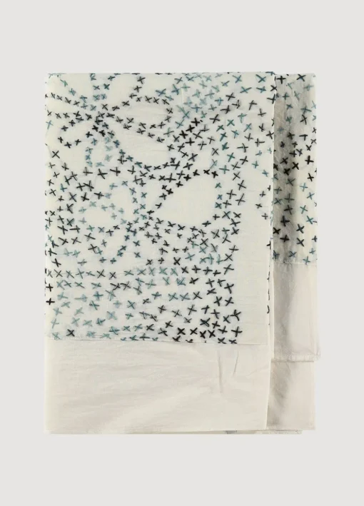Hand-Embroidered Scarf