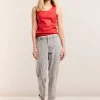 Indigo Striped Denim Trousers