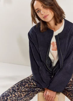 Jacquard Bomber Jacket