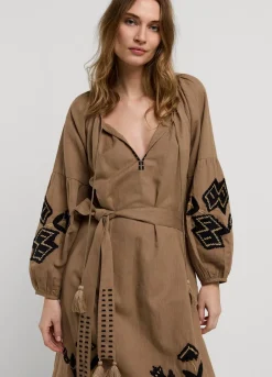 Long Dress With Embroidery