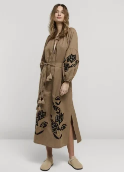 Long Dress With Embroidery