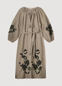 Long Dress With Embroidery