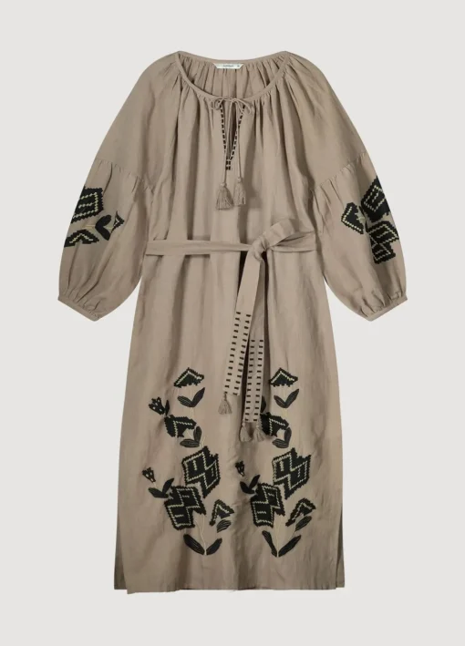 Long Dress With Embroidery