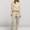 Metallic-Print Trousers