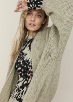 Oversized Open Cardigan