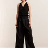 Palazzo Trousers With Belt