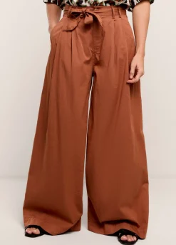 Palazzo Trousers With Belt