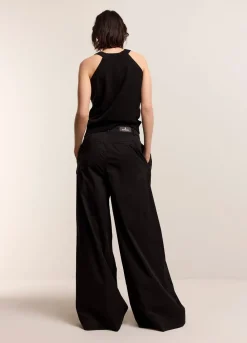 Palazzo Trousers With Belt