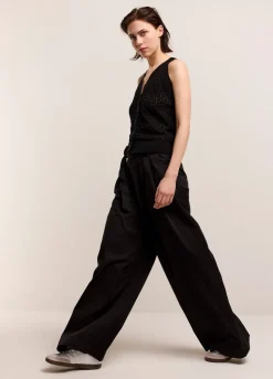 Palazzo Trousers With Belt