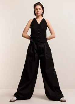 Palazzo Trousers With Belt