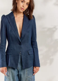 Puffed Sleeve Blazer