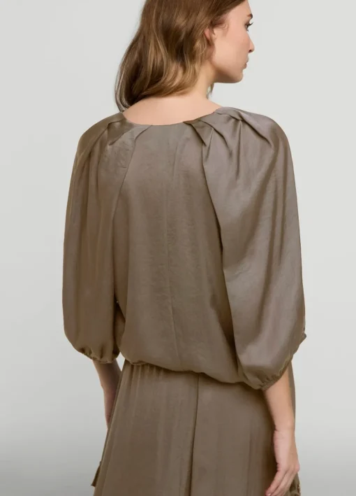 Satin V-Neck Top