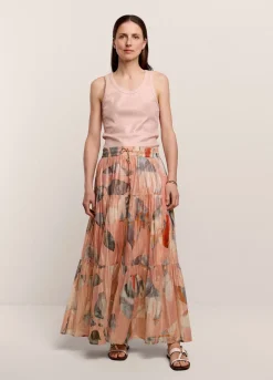 Shimmery Tiered Skirt
