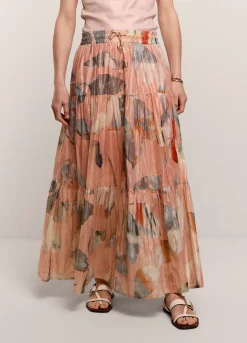 Shimmery Tiered Skirt