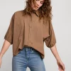 Shiny Shirt Blouse