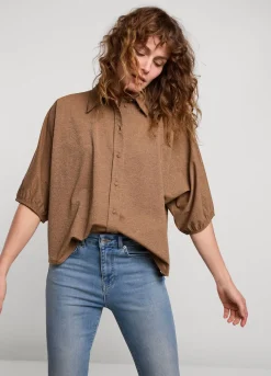Shiny Shirt Blouse