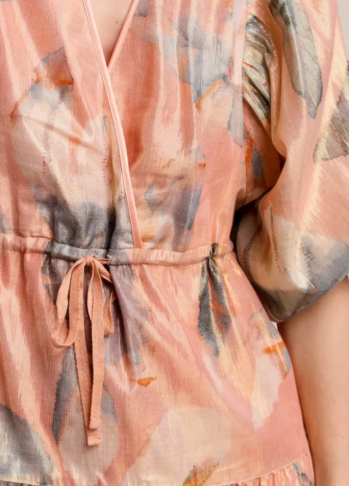 Short Shimmery Tiered Skirt