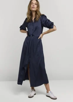 Silky Touch Button-Down Dress