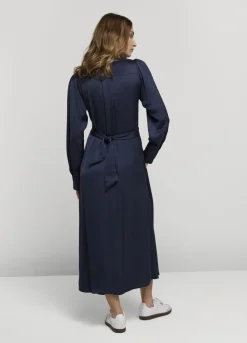 Silky Touch Button-Down Dress