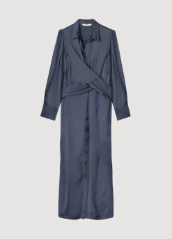 Silky Touch Button-Down Dress