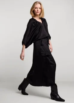 Silky Touch Cargo Skirt