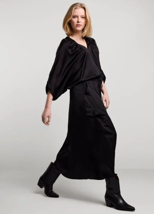 Silky Touch Cargo Skirt