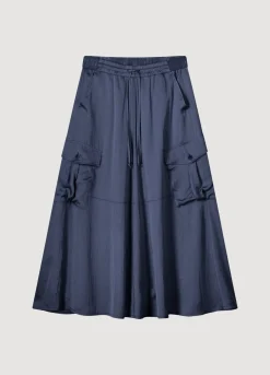 Silky Touch Cargo Skirt