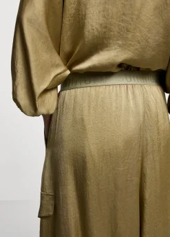 Silky-Touch Cargo Skirt