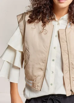 Sleeveless Bomber Jacket