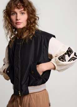 Sleeveless Bomber Jacket