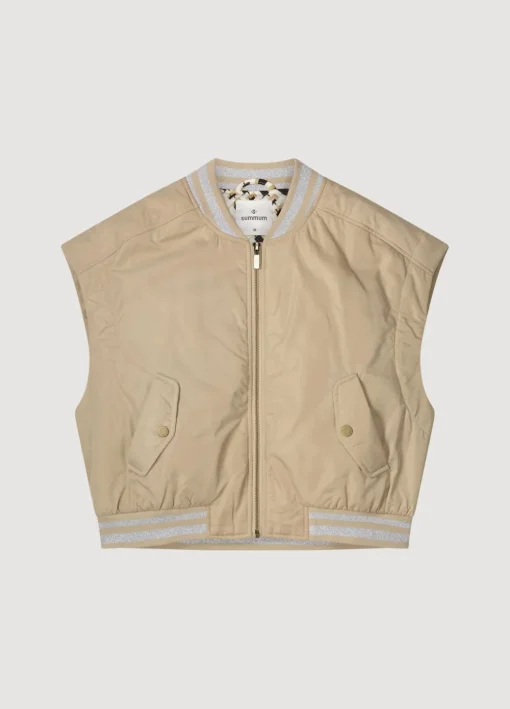 Sleeveless Bomber Jacket